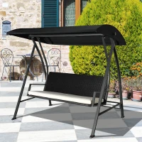 [Pick UP] Outsunny Outdoor Swing Chair w/ Canopy Outdoor Sling Hammock(m-1)