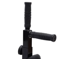 Soozier Wall Mounted Dip Station Dipping Knee Raise Station Triceps Leg Dip Raise Bars Rack, Black(m-9)