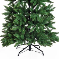 [Pick Up] HOMCOM 6.9ft Artificial Christmas Tree Xmas Tree Holiday Decor w/ Metal Stand 865 Branch Tips Green(m-6)