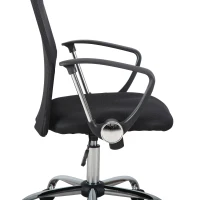HOMCOM Office Chair High Back Ergonomic Mesh Swivel Computer Executive Desk Armchair Height Adjustable with Wheels, Black(m-9)