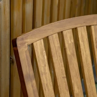 Outsunny Wooden Rocking Chair, Traditional Porch Rocker, Fade-Resistant Patio Rocker Chair for Outdoor Indoor Use, Natural(m-8)