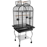 PawHut Large Bird Cage 63-inch Large Bird Parrot Cage Open Play Top(m-1)
