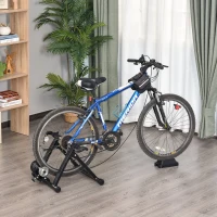 Soozier Indoor Bike Trainer Magnetic Bike Bicycle Trainer Stand 5 Level Resistance Folding Black(m-1)