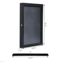 HOMCOM Jersey Shadow Box Shirt Shadow Box Cabinet Football Baseball Basketball, Black(m-3)