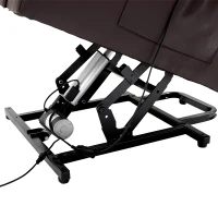 HOMCOM Lift Chair Recliner 8- Point Massage Sofa Electric Power Lift Recliner Over Padded PU Leather W/ Remote Controllers(m-9)