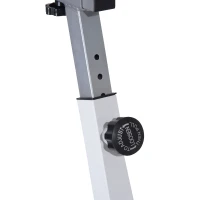 Soozier Home Spin Bike Pro Upright Indoor Cardio Bike with LCD Monitor – White and Red(m-10)