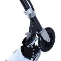 Qaba Electric Scooter Bike Adjustable Folding E Scooter Battery Powered Motorized Bike Black(m-9)