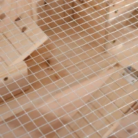 PawHut Big Hamster Cages Fir Wood Hamster Cage Mouse Rats Small Animal Exercise Play House 3 Tier with Slide Activity Center(m-10)