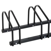 HOMCOM Bike Parking Stand Floor Wall Mount  Storage Locking Rack Holder for 4-Bicycle Outdoor Steel(m-7)