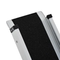 HOMCOM Portable Ramps Set of 2 3'-5' Wheelchair Ramp Telescoping Retractable Aluminum Mobility Easy Access Carrier Ramp Scooter Loading Skidproofﾠ(m-10)