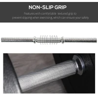 Soozier 88lbs Adjustable Dumbbell Set Weight Fitness Training Exercise - Black (pair)(m-6)