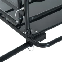 Aosom Folding Bicycle Cargo Trailer Wagon Utility Bike Cart Carrier Garden Patio Tool New(m-9)