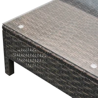 [Pick Up] Outsunny 9pc Rattan Wicker Furniture Lounger Set w/ Cushions(m-9)