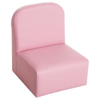 Qaba Kids Armchair 2-in-1 Multifunctional Children Armchair Kids Table & Sofa Set Pink(m-8)