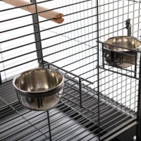 PawHut Large Bird Cage 63-inch Large Bird Parrot Cage Open Play Top(m-6)