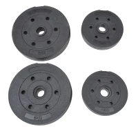 Soozier 110lbs Adjustable Dumbbell Set Weight Fitness Training Exercise - Black (pair)(m-7)