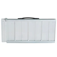 HOMCOM Portable Wheelchair Ramp 4ft Foldable Scooter Mobility Easy Access Carrier Ramp(m-4)