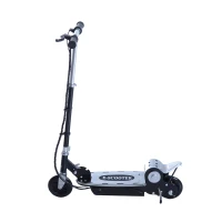 Qaba Electric Scooter Bike Adjustable Folding E Scooter Battery Powered Motorized Bike Black(m-4)