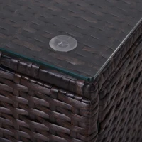 [Pick Up] Outsunny 9pcs Delux Outdoor Indoor Wicker Rattan Sofa Set Garden Furniture Lounger Chair Bed Pillow Table(m-10)