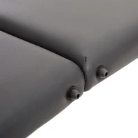 HOMCOM Portable Massage Table Massage Bed Couch Beauty Bed 2 Section Lightweight Portable Black(m-12)