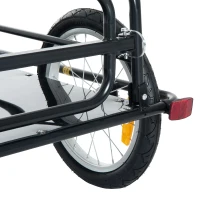 Aosom Cycle Utility Trailer Folding Bicycle Cargo Trailer Utility Bike Cart Carrier Garden Patio Tool New(m-7)