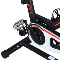 Soozier Upright Stationary Exercise Bike Indoor Cardio Workout Training Bicycle w/ Adjustable Resistance LCD Monitor Phone Holder, Black(m-10)