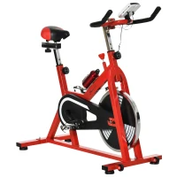 Soozier Upright Stationary Exercise Cycling Bike with LCD Monitor(m-1)