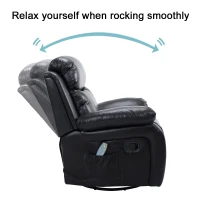 [Pick Up] HOMCOM Deluxe Electronic Heated Massage Sofa Recliner Chair Leather Lounge, Black(m-6)