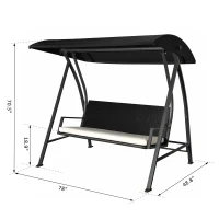 [Pick UP] Outsunny Outdoor Swing Chair w/ Canopy Outdoor Sling Hammock(m-3)