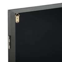 HOMCOM Display Case Jersey Frame Football Baseball Basketball Shirt Shadow Box Cabinet Black(28”x35”)(m-10)