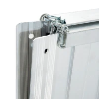 HOMCOM Portable Wheelchair Ramp 4ft Foldable Scooter Mobility Easy Access Carrier Ramp(m-6)