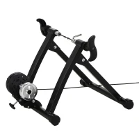Soozier Indoor Bike Trainer Magnetic Bike Bicycle Trainer Stand 5 Level Resistance Folding Black(m-7)