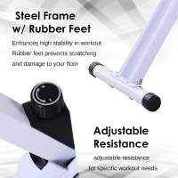 Soozier Slim Cycle Foldable Exercise Bike w/ LCD Monitor and Pulse Strength Training(m-7)