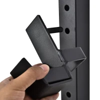 [Pick Up Only]Soozier Rogue Squat Rack Adjustable Power Squat Rack  Home Exercise Barbell Fitness Cage - Black(m-7)