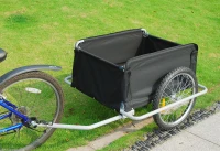 Aosom Bicycle Cargo Trailer Cart Carrier for Garden Use with Cover(m-9)