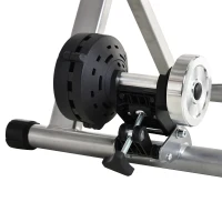 Soozier Bike Exercise Trainer Stand Indoor Magnetic Bicycle Trainer 5 Level Resistance Silver(m-10)