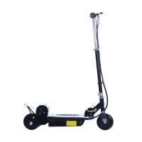 Qaba Electric Scooter Bike Adjustable Folding E Scooter Battery Powered Motorized Bike Black(m-5)
