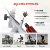 Soozier Home Spin Bike Pro Upright Indoor Cardio Bike with LCD Monitor – White and Red(m-3)