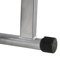 Soozier Bike Exercise Trainer Stand Indoor Magnetic Bicycle Trainer 5 Level Resistance Silver(m-12)