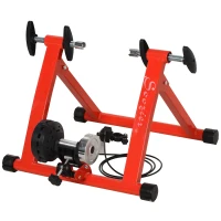 Soozier Magnetic Bike trainer Stand for Indoor Exercise with 5 Levels of Resistance, Red(m-1)