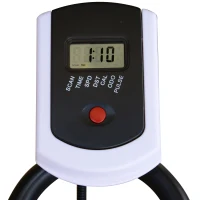 Soozier Upright Stationary Exercise Bike Indoor Cardio Workout Training Bicycle w/ Adjustable Resistance LCD Monitor Phone Holder, Black(m-12)