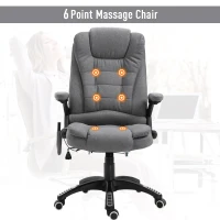 Vinsetto High Back Adjustable Massage Office Chair Ergonomic Reclining Executive Chair Home Office Furniture Grey(m-4)