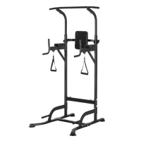 Soozier Multi-Function Power Tower Chin Up Bar Stand Dip Machine Full Body Workout Training Fitness Equipment(m-1)