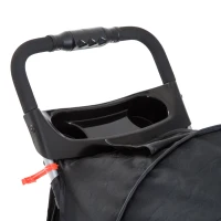 PawHut Pet stroller lightweight folding separate doggo stroller cat and dog teddy nest basket outdoor Storage Black(m-11)