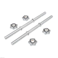 Soozier 110lbs Adjustable Dumbbell Set Weight Fitness Training Exercise - Black (pair)(m-8)