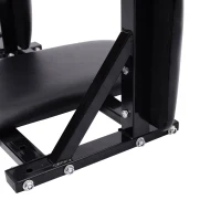 Soozier Wall Mounted Dip Station Dipping Knee Raise Station Triceps Leg Dip Raise Bars Rack, Black(m-10)