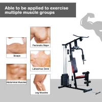 Soozier Body Strength Home Gym Heavy Duty Weight Training Bench Fitness Workout(m-6)