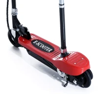 Qaba Electric Scooter Bike Adjustable Folding Seated E-Scooter Battery Powered Motorized Bike Red(m-6)