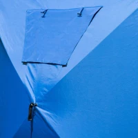 Outsunny Fishing Tent 5-8 Person Pop-up Ice Shelter Ice Fishing Tent Outdoor Portable(m-7)