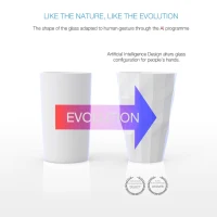 D.M. DESIGN-MASTER Highball Glasses - Stemless Glass for Wine, Martini, Champagne, Beer, Cocktail - No Lead Premium Hand-Blown Crystal Glass, 14.8 oz. - Set of 2(m-4)